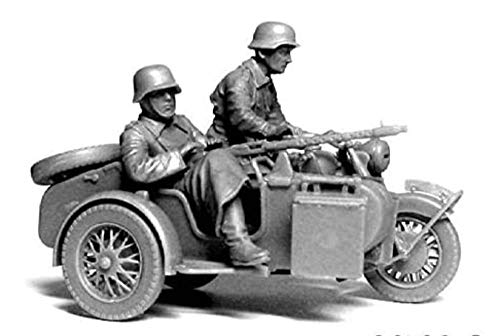 Master Box German Motorcycle Troops ON The Move B&M&W R75 1/35 miniatura 2