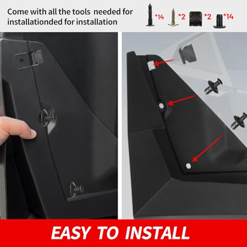 Image of Mud Flaps Splash Guards for 2023 2024 Tesla Cybertruck Pickup Splash Fender Accessories OEM Style PP+TPO Material,No Need to Drill Holes 4PCS