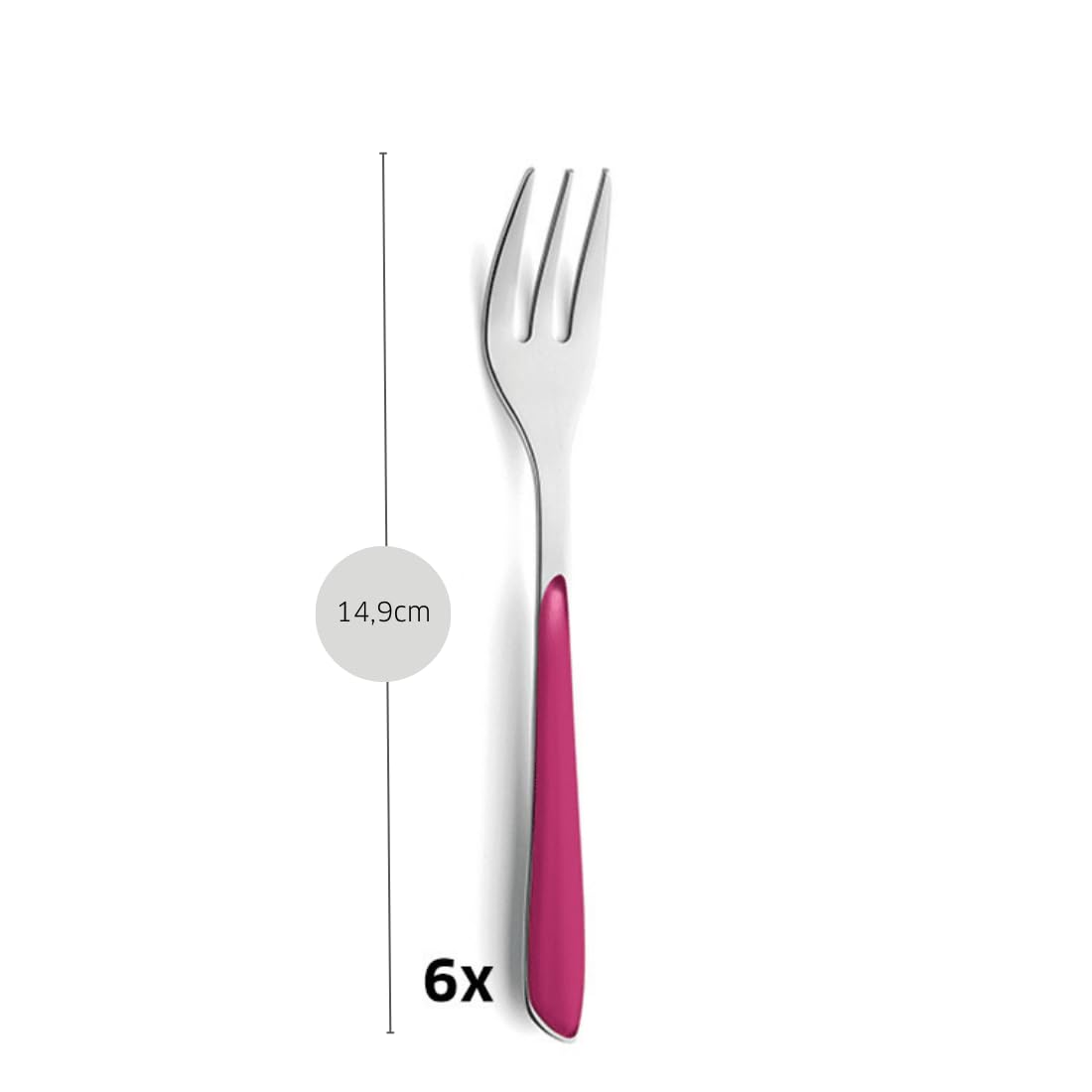 Kuppels Prisma Set van 18/0 roestvrij staal, 6-delig, voor 6 personen Kuppels Prisma Set van 18/0 roestvrij staal, 6-delig, voor 6 personen