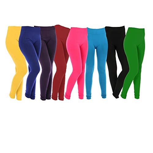 Image of Women's Plus Size Relaxed Fit Cotton Leggings - Multicolor Delights for Comfort and Style (Multicolor