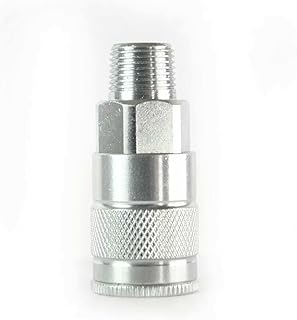 LEFITPA Replacement 3/8 Inch Auto Steel Coupler x 3/8 Inch Male NPT for Interstate Pneumatics CA661Z