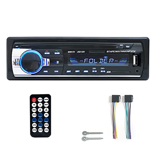 カーラジオステレオプレーヤーのデジタルBluetooth車 mp3プレーヤー60WX4 FMラジオステレオオーディオミュージック USB/SD ダッシュで aux入力(24V)