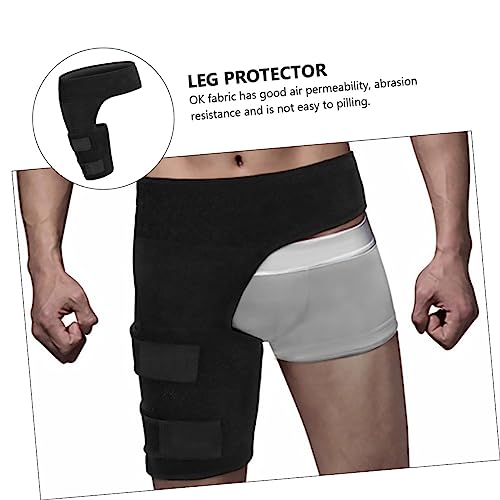Faja de soporte para cadera deportiva Ipetboom negra miniatura 5
