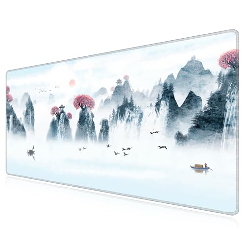 Tapis de souris de jeu pour grand bureau d'ordinateur décor Paysage 3