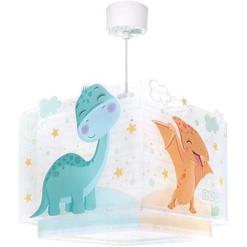 Dalber Lustre Chambre Lampe Suspension Enfand Baby Dinos Dinosaures, 63452, E27