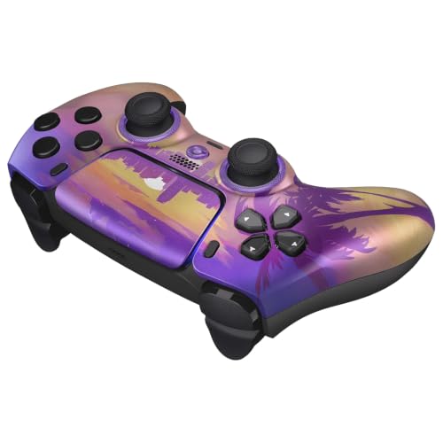 Image of Custom Controllerzz Custom Wireless Controller Compatible with PS5 - Multiple Designs Available (Sunset Boulevard)