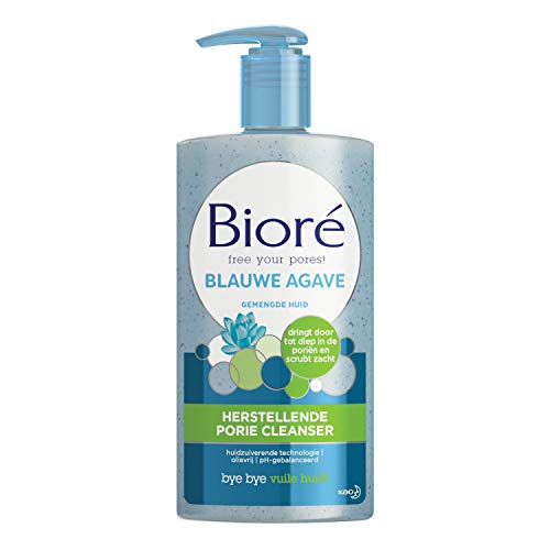 Bioré Herstellende Porie Cleanser met Blauwe Agave + Baking Soda voor een gemengde huid - 200 ml