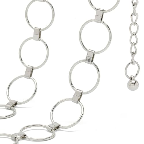 Metal Link Chain Belt for Women Dresses Jeans Fashion Ladies Chunky Chain Belts4