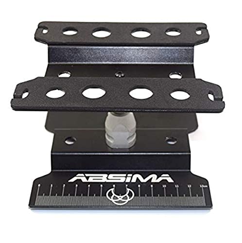 Absima 3000049 3000049-Absima Aluminium Stand, Black, Multicoloured, 140x 133x 65 mm