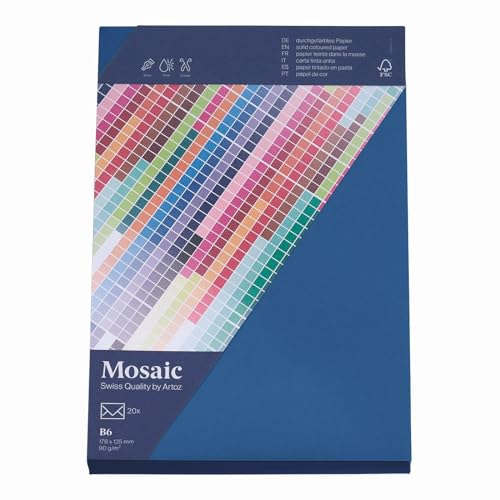 ARTOZ Mosaic B6 Envelope Card Navy Blue