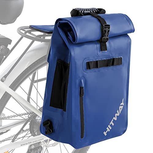 Hitway 3 In 1 Bike Bag Waterproof Bike Pannier Bag 29L Large Capacity Bike Rack Bag Professional Cycling Accessories For Bicycles Rear Rack Bike Rear Seat Trunk Bag #TOP1