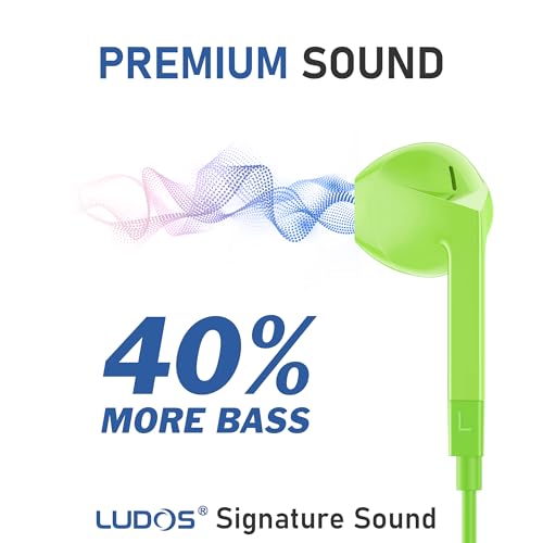 Image of LUDOS FEROX USB C Headphones for iPhone 17 16 15 Pro Max Plus Air iPad Pro, 5 Years Warranty, USB-C Earbuds for Samsung Galaxy S24 S23 Ultra S22 S21 FE S20 Z Flip 3 Fold 4 A53, USB Type C Earphones