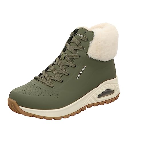 Skechers Uno Rugged Fall Air, Botas Mujer, Olive, 38 EU
