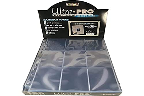 Ultra Pro Platin 9-Hologramm Seiten (100 Stk.) 11er-Lochung Cover