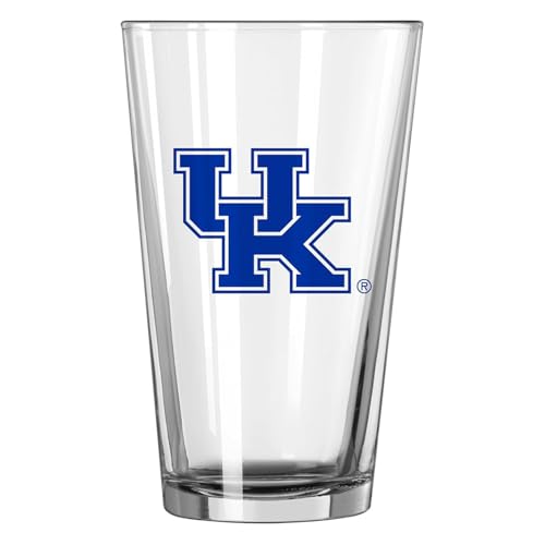 Image of Logo Brands NCAA 16 oz Pint Glass - Durable Glass With Bold Team Color- Chip-Resistant Rim Drinkware For Fans, Tailgates, Home Bars & Everyday Use