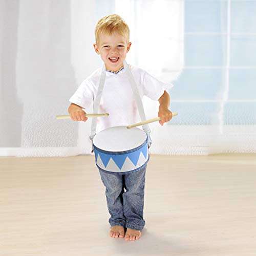 Musicube Kids Drum Set 8-Inch Wooden Drum Toys With An Adjustable Strap And 2 Drumsticks Educational Baby Musical Toys Drum Sensory Musical Instrument Toys For Toddler Boys & Girls Gift Packing #TOP3