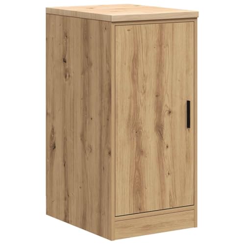 vidaXL Garage Storage Cabinet Artisan Oak - Pine Worktop, Tool Organizer 40x51x85 cm for Workshop, Utility Room, Office