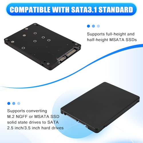 Adaptador NGFF a Serial MSATA a SATA3.0 2 en 1 miniatura 2