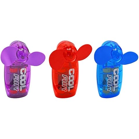 DTD QUALITY MATTERS Set of 3 Assorted Colours Hand Held Mini Fan Soft Touch Foam Blades Portable Ergonomic Design - Ideal For Travel Cover