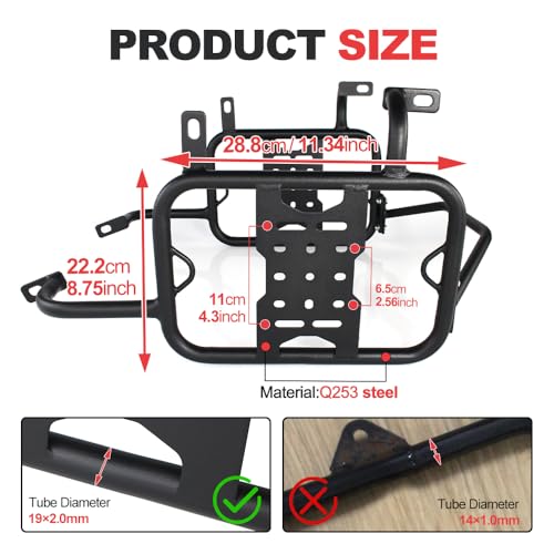 Xitomer Soporte para Alforjas para XL 750 Transalp 2023-2026 y XL 750 Transalp E-Clutch 2025-2026 miniatura 6