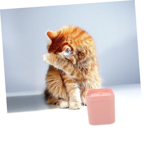 Fuente automática para agua de gatos BESTonZON rosa USB miniatura 6
