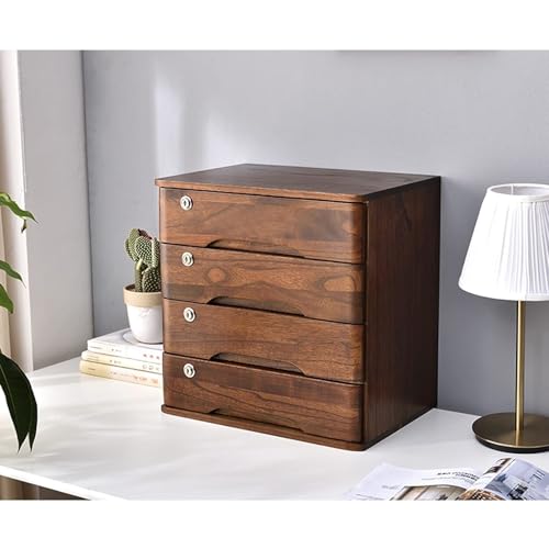 Lima in legno massello con serratura 4 Desktop Sto Box A4 Documentario Woo Forniture per ufficio Hol Tabletop Sto Solut