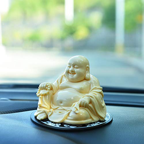 Statue Bouddha Maitreya en céramique idée cadeau sculpture décoration maison - 6