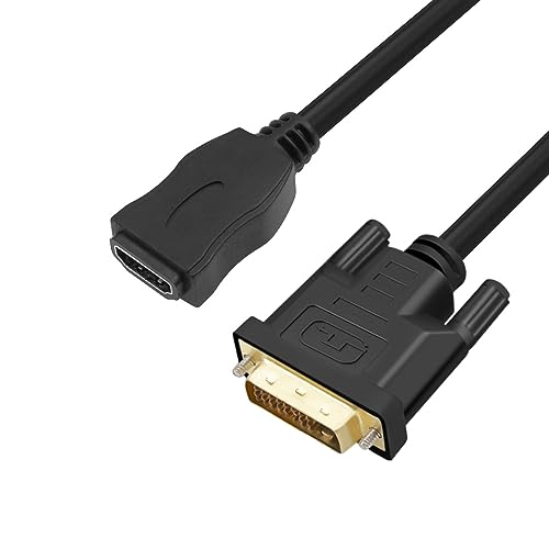 Mmobiel Adattatore Da Hdmi A Dvi - Bidirezionale - Da Maschio Dvi-D Dual Link A Femmina Hdmi - Cavo Convertitore Per Monitor, Pc, Tv, Gioco, Proiettor