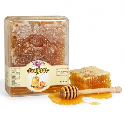 Bonjour Raw Honeycomb miel cruda con panal 16oz