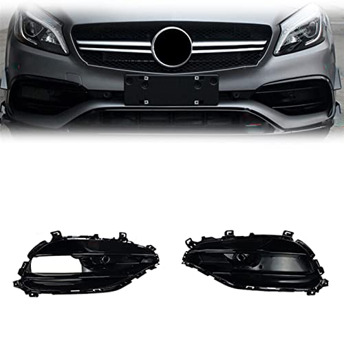Canards latéraux Benz W176 A200 A250 A45 AMG | Séparateur lèvre avant noir
