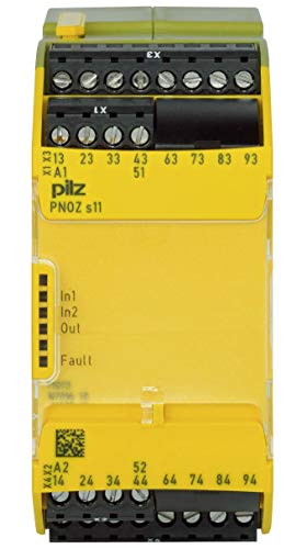 Relé de seguridad PNOZ s11 con 8 salidas de seguridad para barreras ópticas