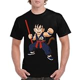 the Fan Tee Camiseta de Adulto de Hombre Dibujos Animados Dragon Bola Ball Anime Manga 745 L