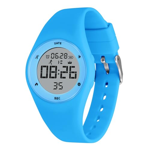 Image of Kids Watches for Girls Boys Digital Sport Watch with Step Counter Pedometer Vibration Alarm Clock, No App Waterproof Fitness Tracker Kids Watch Boys Girls Teens Students Ages 5-16