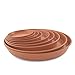 Produktbild kagm Blumentopf Untersetzer aus Kunststoff, rund, Farbe: Terracotta 25,5cm
