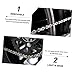 JUMPLAWN 10pcs Heavy Duty Chain Connecting Links Premium Roller Chain Joint Buckle and Accessory for Motorcycles and Industrial Machinery