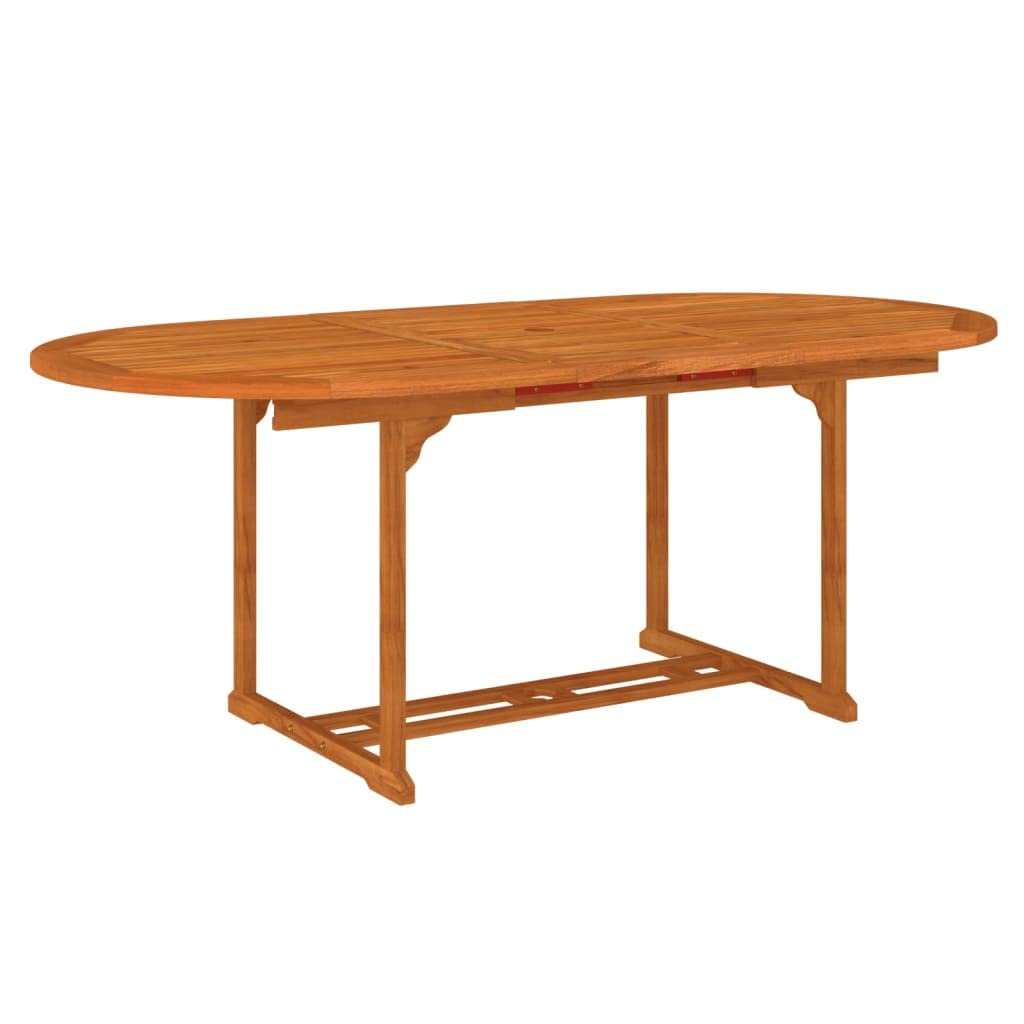 Gartenmöbel-Set, 7-teilig, Massivholz, Eukalyptus, Gartenmöbel, Tisch und Stühle, Terrasse, Set für Terrasse, Außenhof, ohne Fußstützen