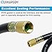2026 Upgrade HV1 – 3/8? Vacuum Hose,5 Ft,Fittings: 3/8?x 3/8?,Working Pressure: 800 (Psi),Burst Pressure: 4000 (Psi),Compatible with Most Refrigeration and Air Conditioning Equipment,Black