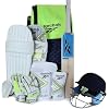 Reebok Cricket Kit – 8-Piece Complete Set with Bat, Pads, Gloves, Helmet & Bag | Sealed Sports Equipment Bundle |