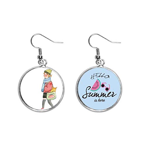 Pendientes de sandía Miaoji: el reflejo de tus tardes de verano