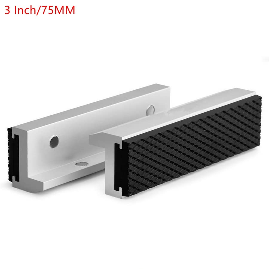 2 pezzi di protezione magnetica da banco con ganasce morbide universali per morsa in metallo (2 pezzi 75 mm)