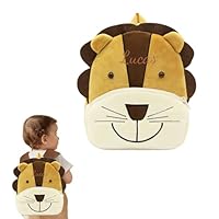 Personalized Kids Backpack, Embroidered Toddler Backpack with Name for Boys & Girls - Mini Rucksack Suitable for Kindergarten & Primary School, Ages 1-4 (Lion)