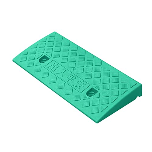 Rampa de bordillo WORDFUN de plástico, portátil, 49 x 27 cm, para sillas de ruedas, motocicletas, bicicletas, scooters y mascotas miniatura 1