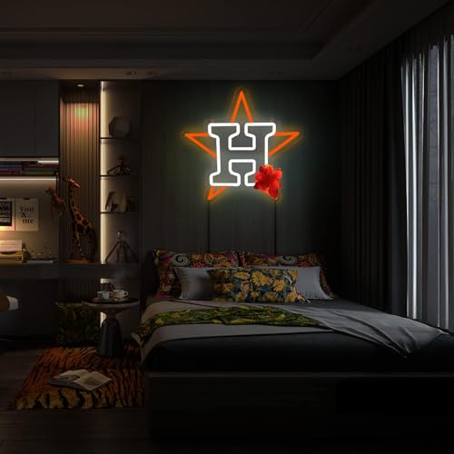 Image of Baseball Neon Signs for Garage or Man Cave Decor, Men's Gifts with Baseball Team Logo, Baseball Neon for Parties, Bars, Dorms, Office Wall Art and Game Room Decoration12.2 * 12.7 Inch