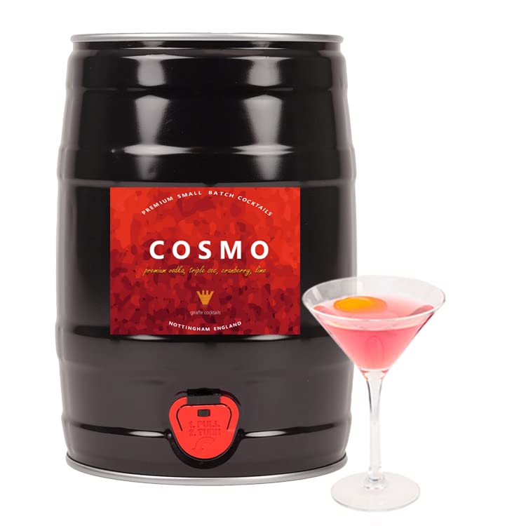 Giraffe CocktailsReady-to-Drink Cosmopolitan | Easy Premium Pre-Mixed | 10% ABV | 5L Party Keg