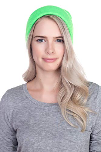 Image of Top Level Beanie Men Women - Unisex Cuffed Plain Skull Knit Hat Cap