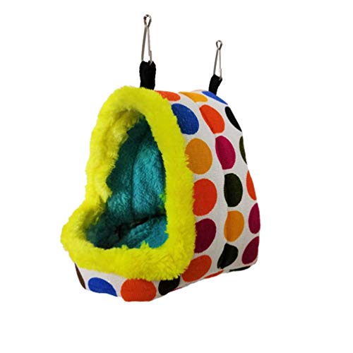 Image of Litewoo Dotted Bird Nest and Bird Cotton Rope Swing Chew Toy Portfolio