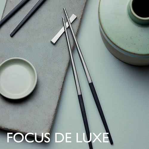 Cuillère à soupe Focus de Luxe Gense 20 cm acier noir mat couvert de table design - 7