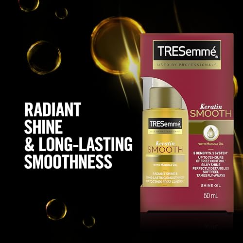 TRESemmé Pro Collection Keratin Smooth Shine Oil with keratin and marula oil for soft, shiny, frizz-free hair 50 ml - Image 5