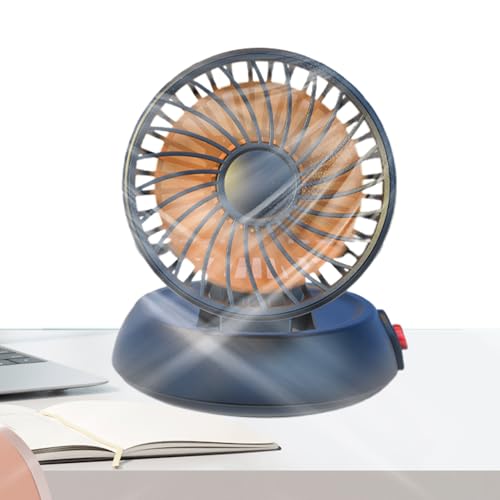 Ventiladores de autos que soplan aire frío, ventilador de autos portátiles | Dispositivo de enfriamiento de una sola cabeza - Ventilador de escritorio plegable USB de 3 velocidades con inclinación aju