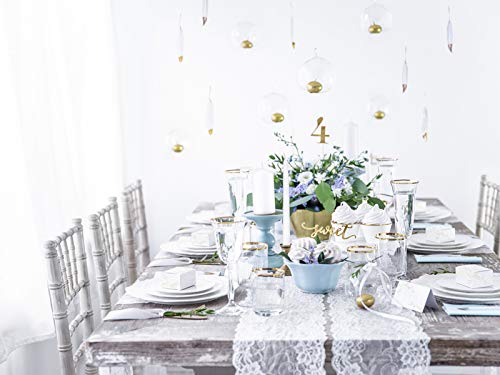 Partydeco Picks 10 cijfers goud voor tafeldecoraties bruiloft topper taart - Image 6